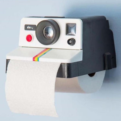 Vintage cute camera tissue holder toilet paper roll box