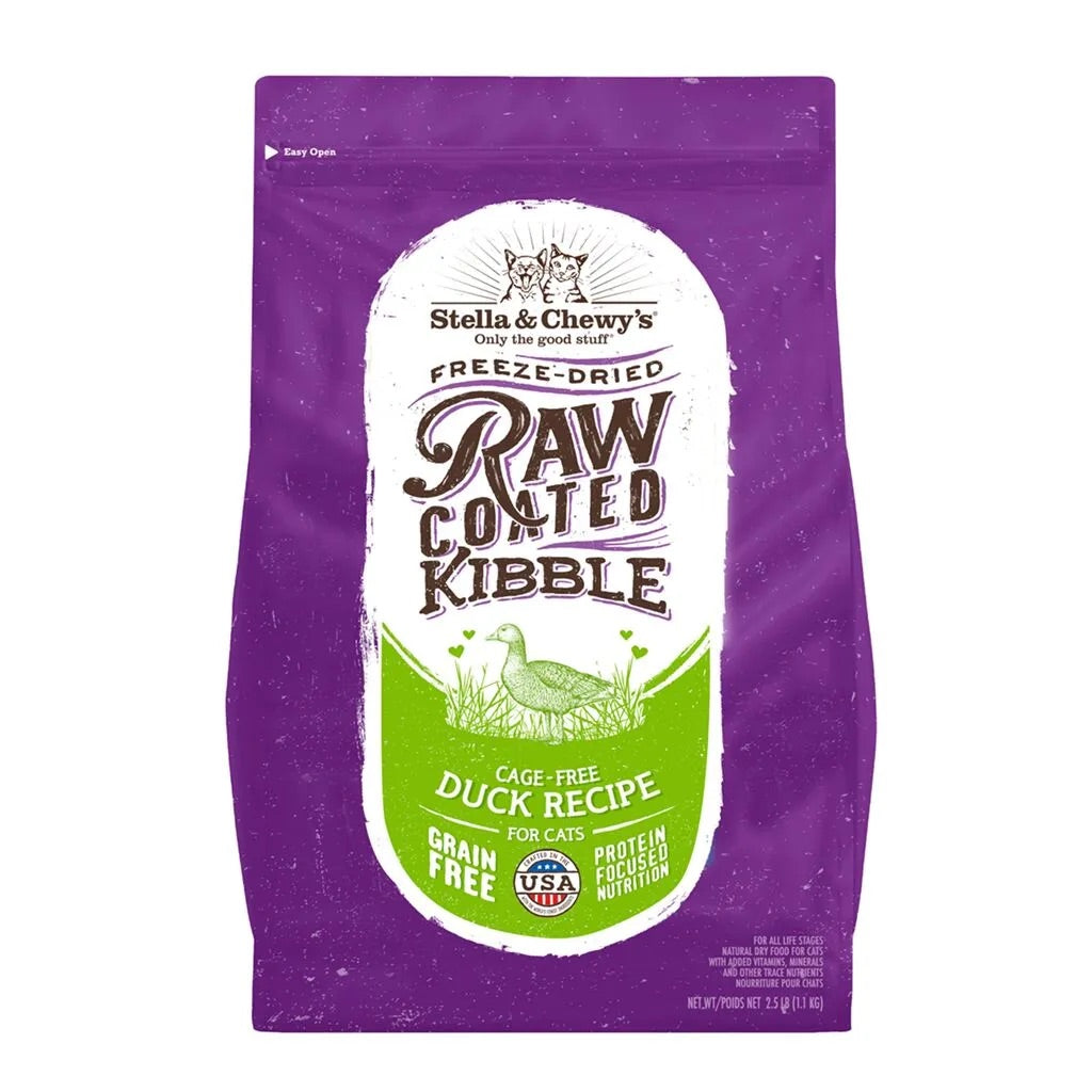 Stella & Chewy's Raw Coated Duck Cat Food (2.5lbs)