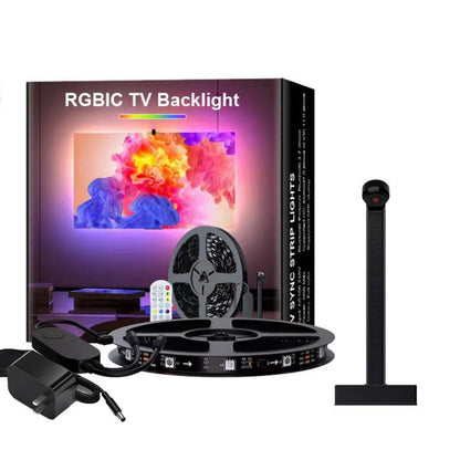 LED Light Strip Bluetooth Sync TV Background Ambient Light with Camera Color Matching