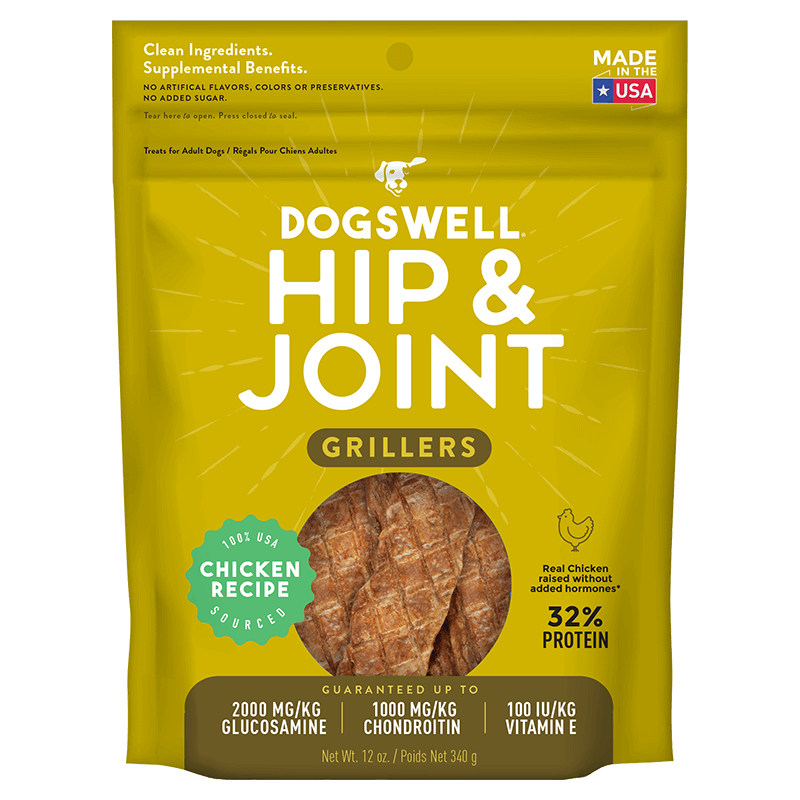 Dogswell Hip & Joint Grillers Treats, Chicken Recipe (12oz)