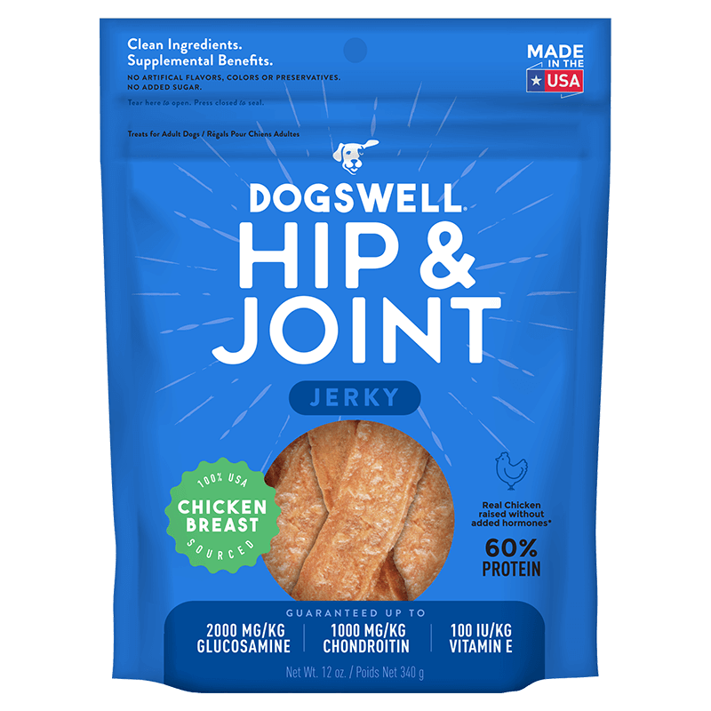 Dogswell Hip & Joint Jerky Treats, Chicken Breast (12oz)