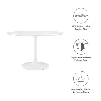 Lippa 48" Round Wood Dining Table by Modway - EEI-1118