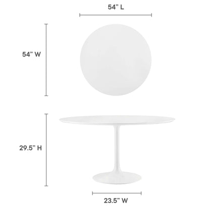 Lippa 54" Round Wood Dining Table by Modway - EEI-1119