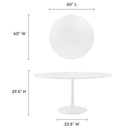 Lippa 60" Round Wood Dining Table by Modway - EEI-1120