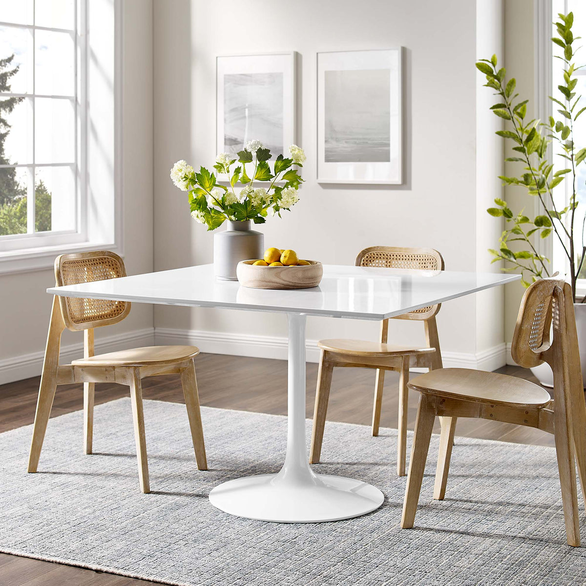 Lippa 48" Square Wood Dining Table by Modway - EEI-1125