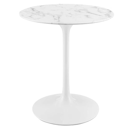 Lippa 28" Round Faux Marble Dining Table by Modway - EEI-1128