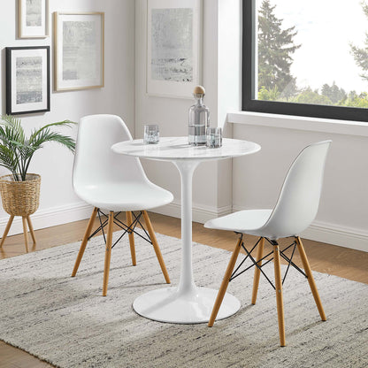 Lippa 28" Round Faux Marble Dining Table by Modway - EEI-1128
