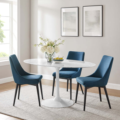 Lippa 60" Oval Faux Marble Dining Table by Modway - EEI-1135