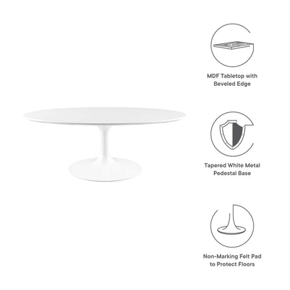 Lippa 42" Oval Wood Coffee Table by Modway - EEI-1139