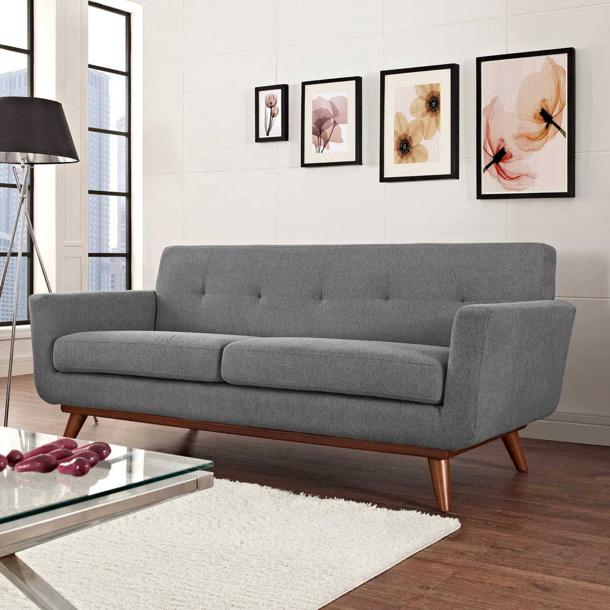 Engage Upholstered Fabric Loveseat by Modway