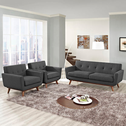 Engage Armchairs and Loveseat Set of 3 by Modway