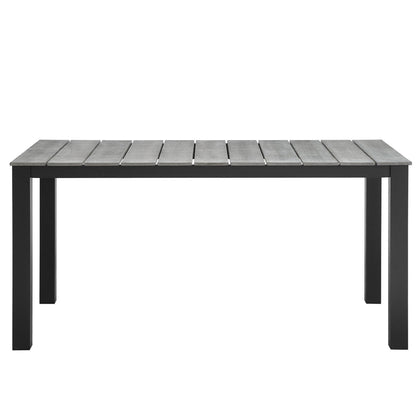 Maine 63" Outdoor Patio Dining Table by Modway