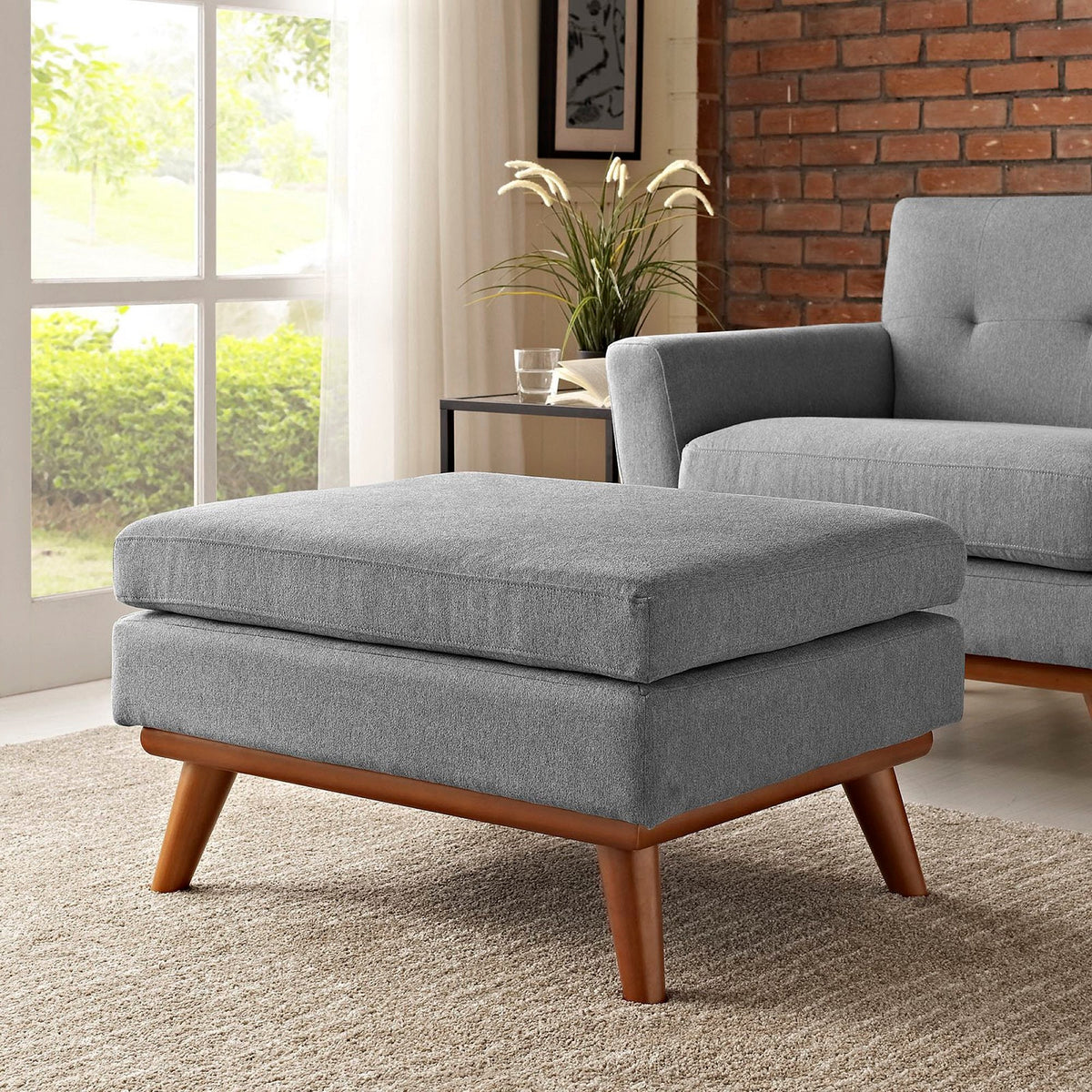 Engage Upholstered Fabric Ottoman by Modway