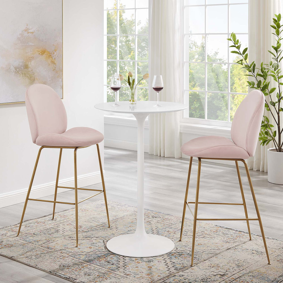 Lippa 28" Round Wood Bar Table by Modway - EEI-1825