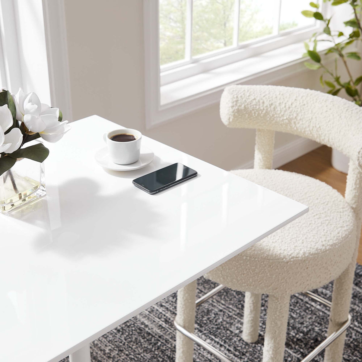Lippa 28" Square Wood Bar Table by Modway - EEI-1826