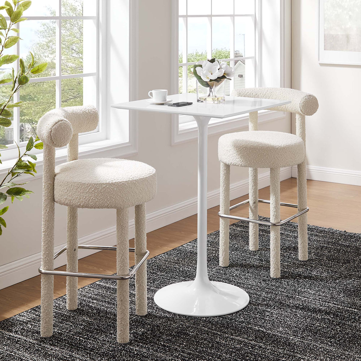 Lippa 28" Square Wood Bar Table by Modway - EEI-1826