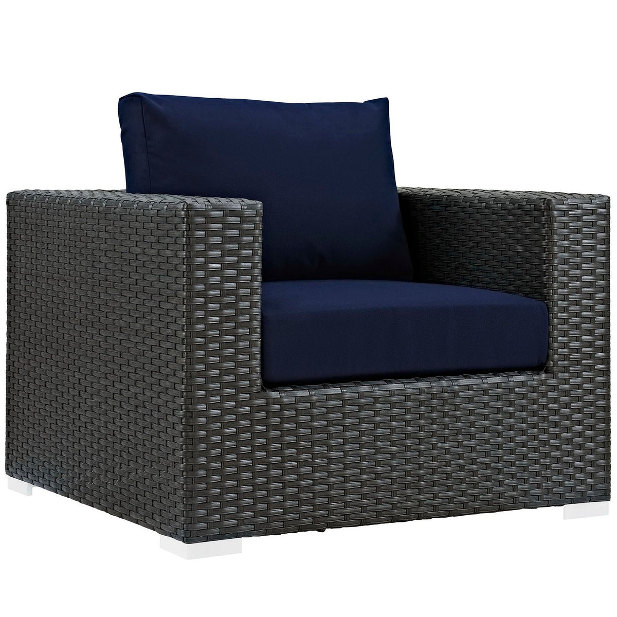 Sojourn 3 Piece Outdoor Patio Sunbrella® Sectional Set by Modway - EEI-1891