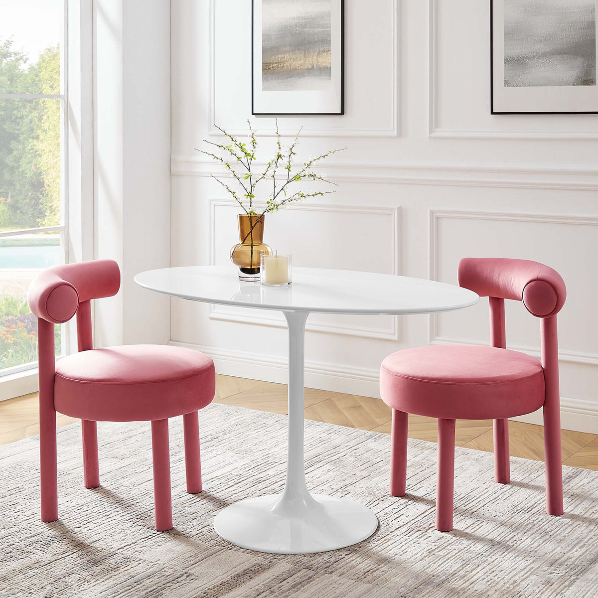 Lippa 48" Oval Wood Dining Table by Modway - EEI-2017