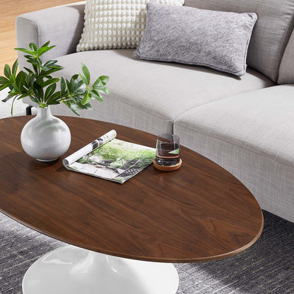Lippa 48" Oval Wood Coffee Table by Modway - EEI-2020