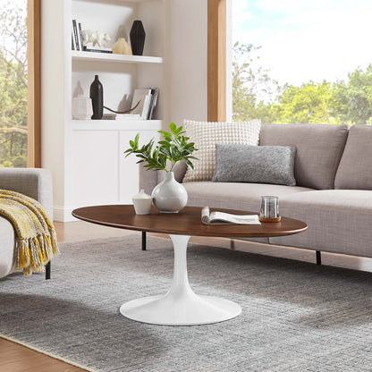 Lippa 48" Oval Wood Coffee Table by Modway - EEI-2020