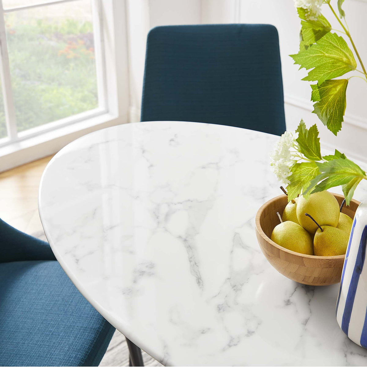 Lippa 48" Oval Faux Marble Dining Table by Modway - EEI-2021