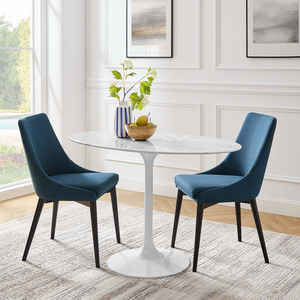 Lippa 48" Oval Faux Marble Dining Table by Modway - EEI-2021