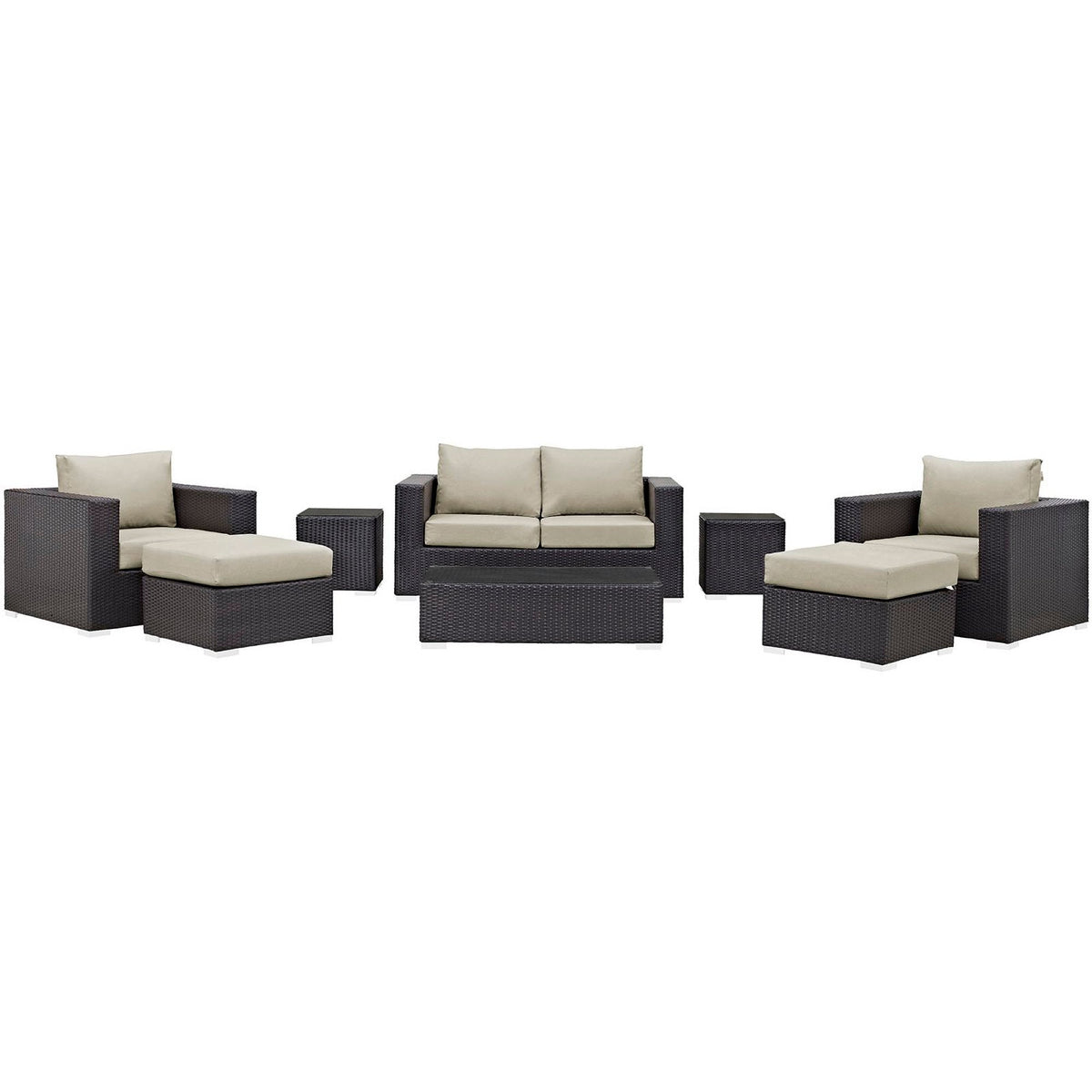 Convene 8 Piece Outdoor Patio Sofa Set by Modway