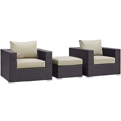 Convene 3 Piece Outdoor Patio Sofa Set by Modway