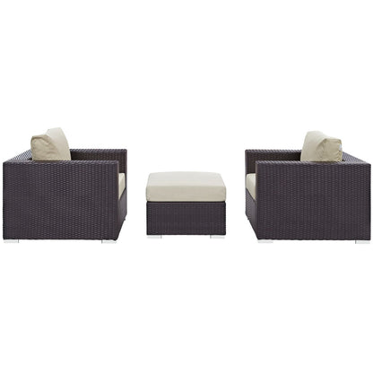 Convene 3 Piece Outdoor Patio Sofa Set by Modway