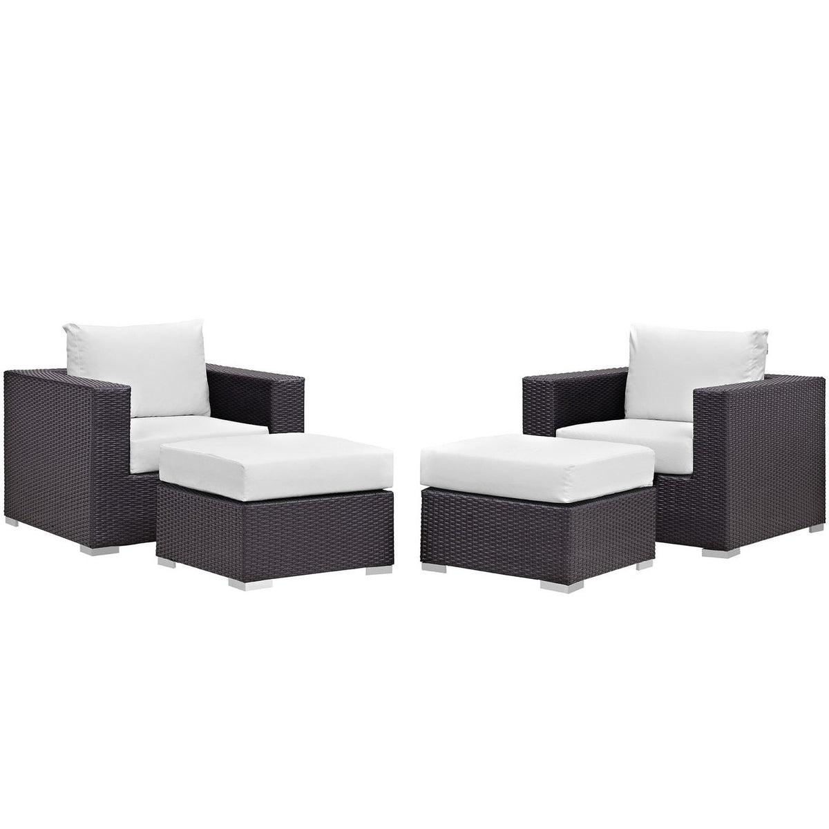 Convene 4 Piece Outdoor Patio Sectional Set by Modway