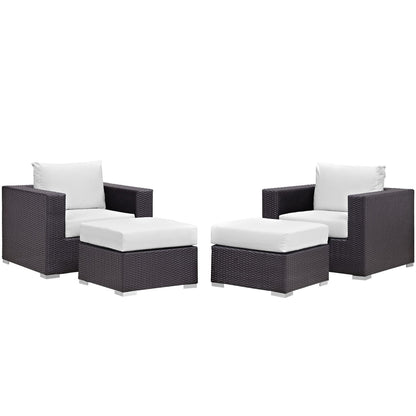 Convene 4 Piece Outdoor Patio Sectional Set by Modway