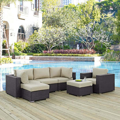 Convene 6 Piece Outdoor Patio Sectional Set by Modway