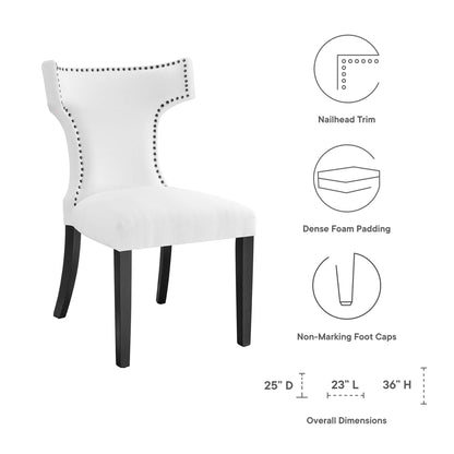 Curve Fabric Dining Chair by Modway