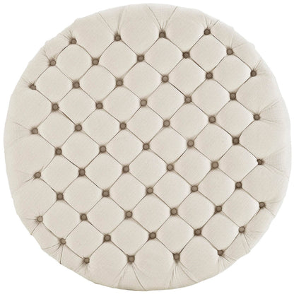 Amour Upholstered Fabric Ottoman by Modway