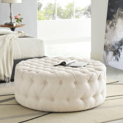 Amour Upholstered Fabric Ottoman by Modway