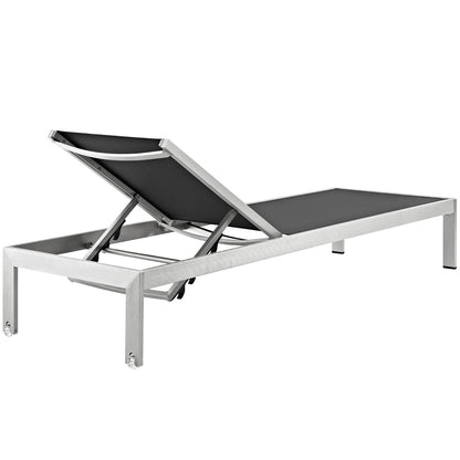 Shore Outdoor Patio Aluminum Mesh Chaise by Modway