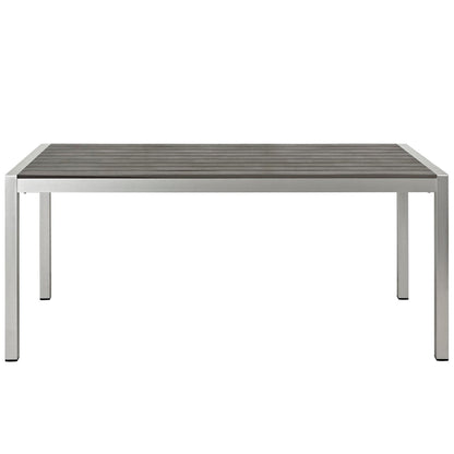 Shore Outdoor Patio Aluminum Dining Table by Modway