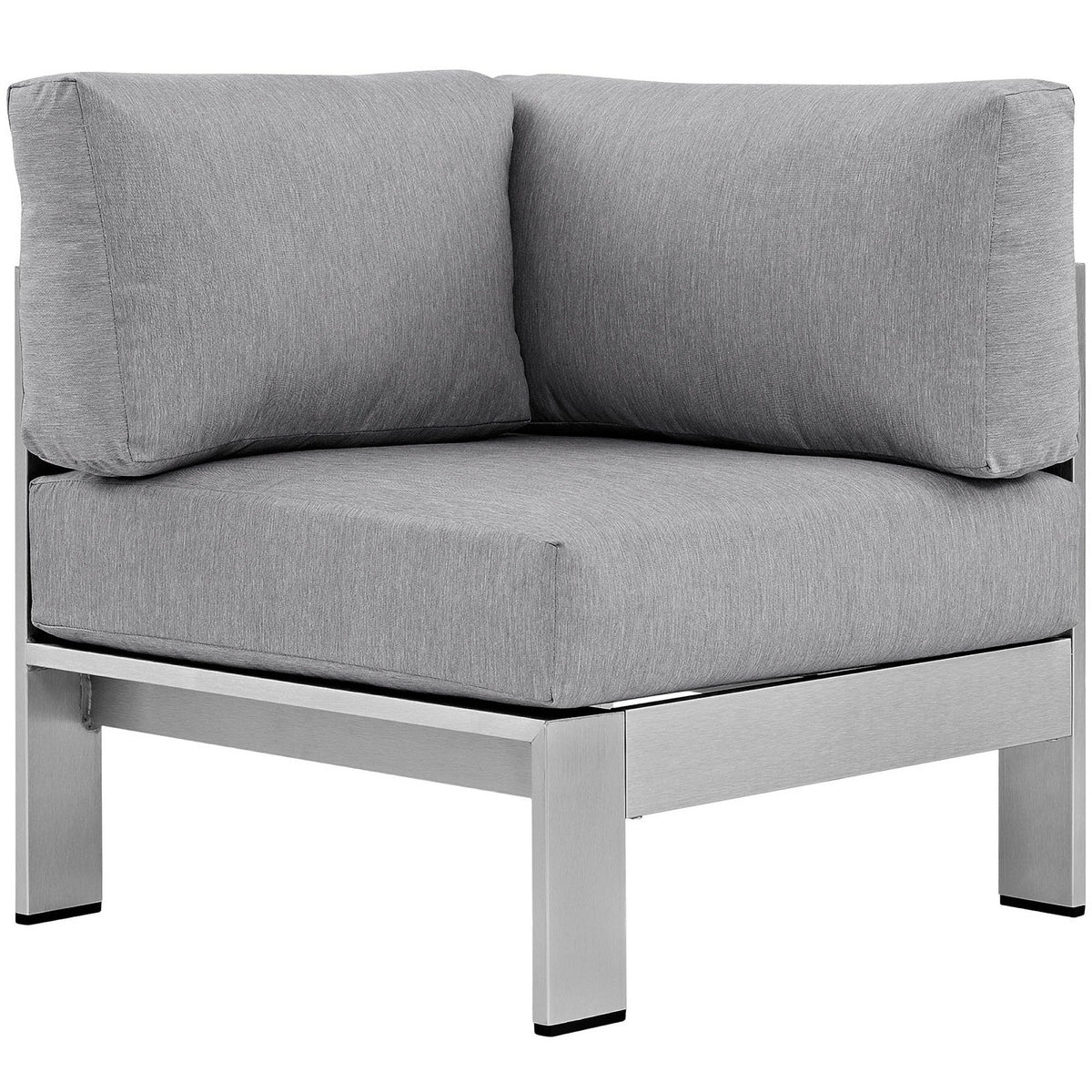 Shore Outdoor Patio Aluminum Corner Sofa by Modway