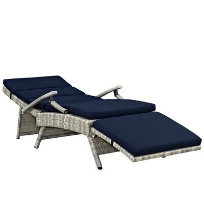 Envisage Chaise Outdoor Patio Wicker Rattan Lounge Chair by Modway