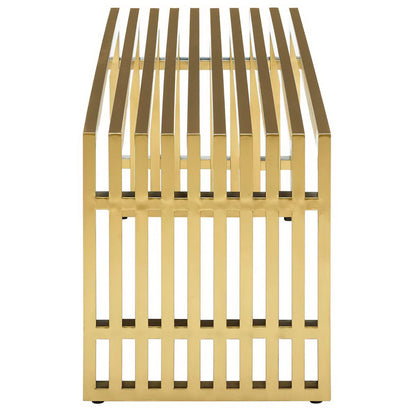 Gridiron Medium Stainless Steel Bench by Modway - EEI-3035