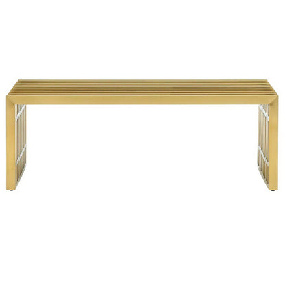 Gridiron Medium Stainless Steel Bench by Modway - EEI-3035