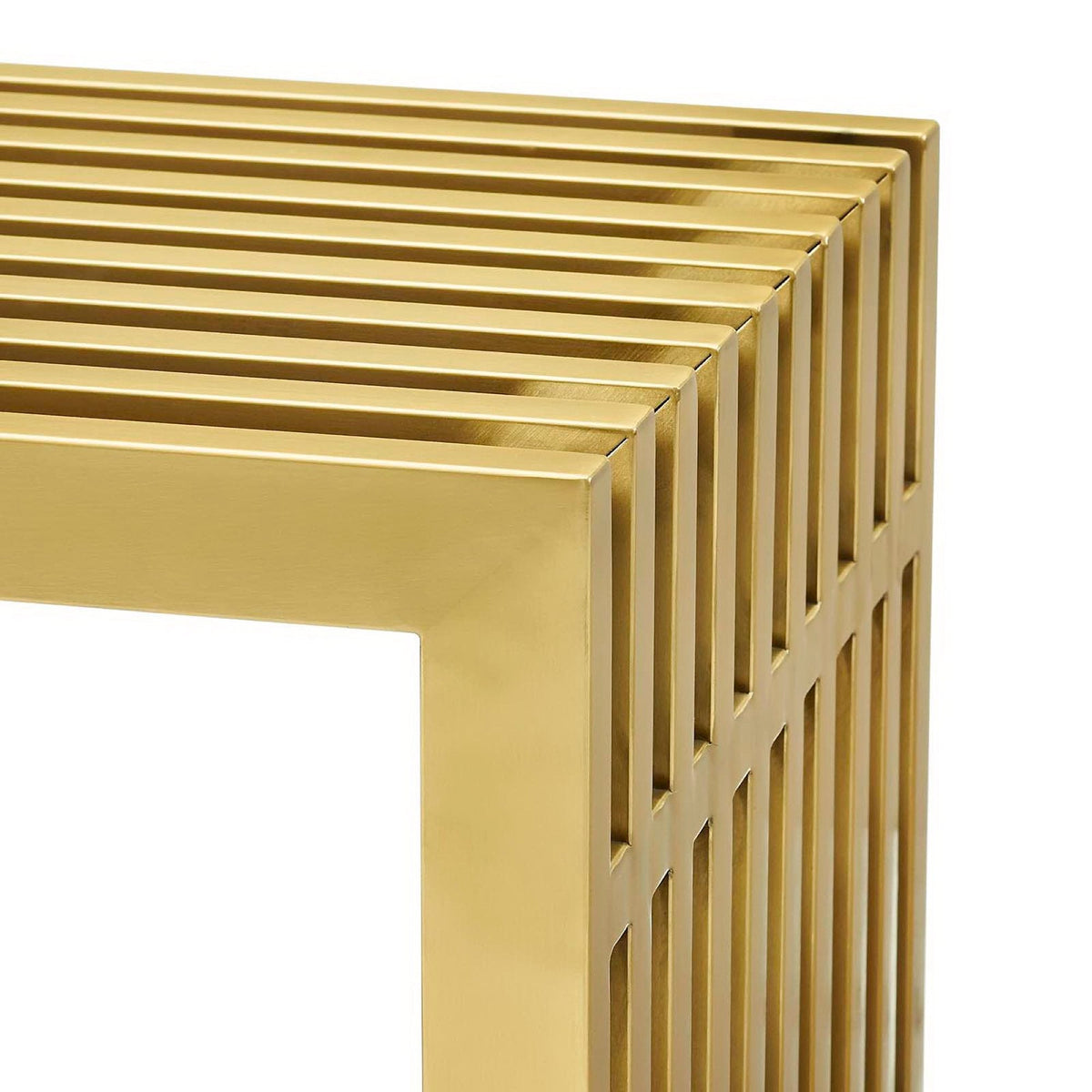 Gridiron Medium Stainless Steel Bench by Modway - EEI-3035