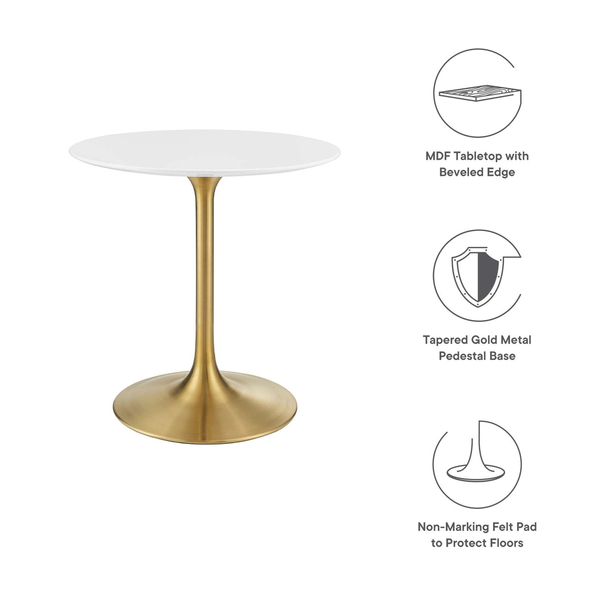 Lippa 28" Round Wood Dining Table by Modway - EEI-3208