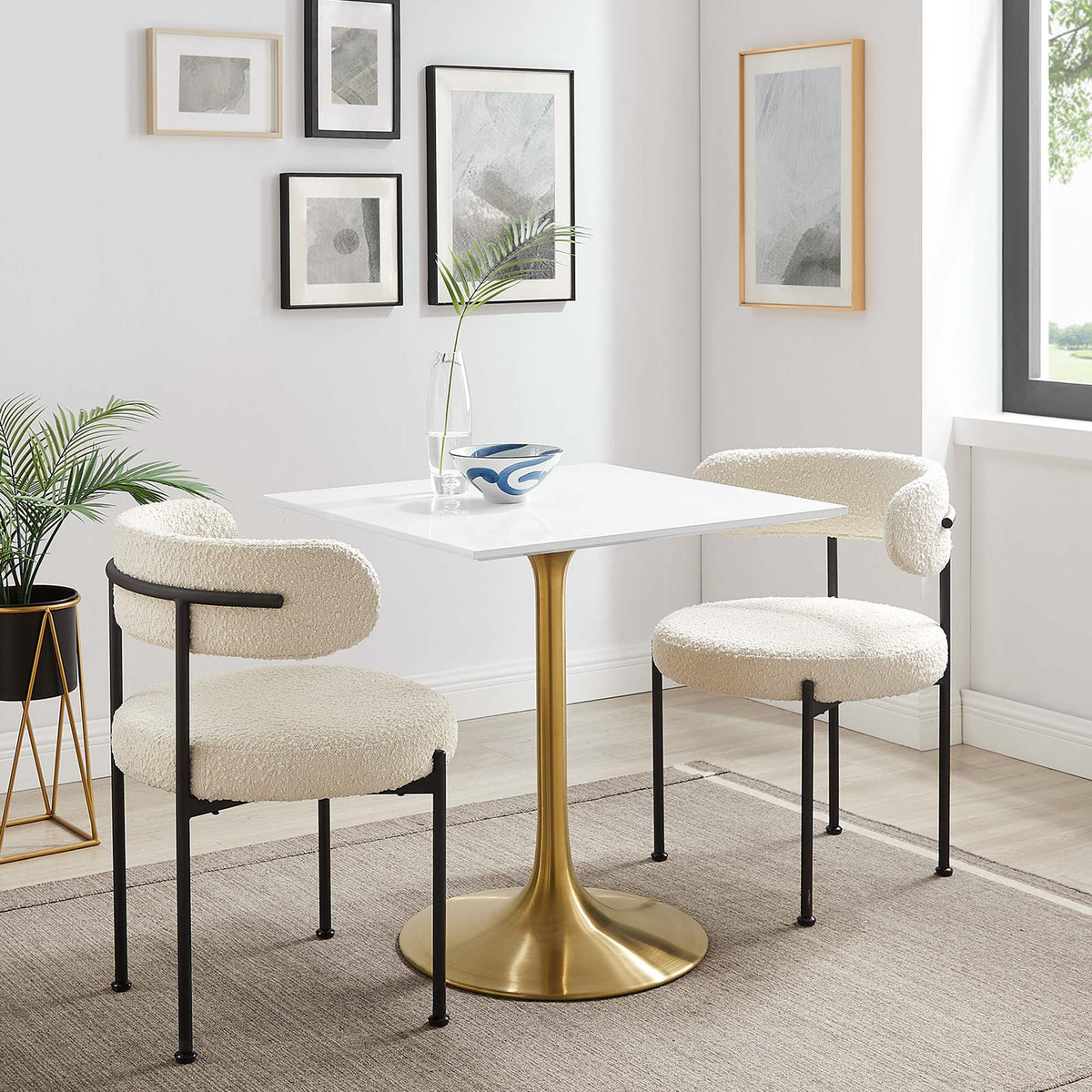 Lippa 28" Square Wood Dining Table by Modway - EEI-3211