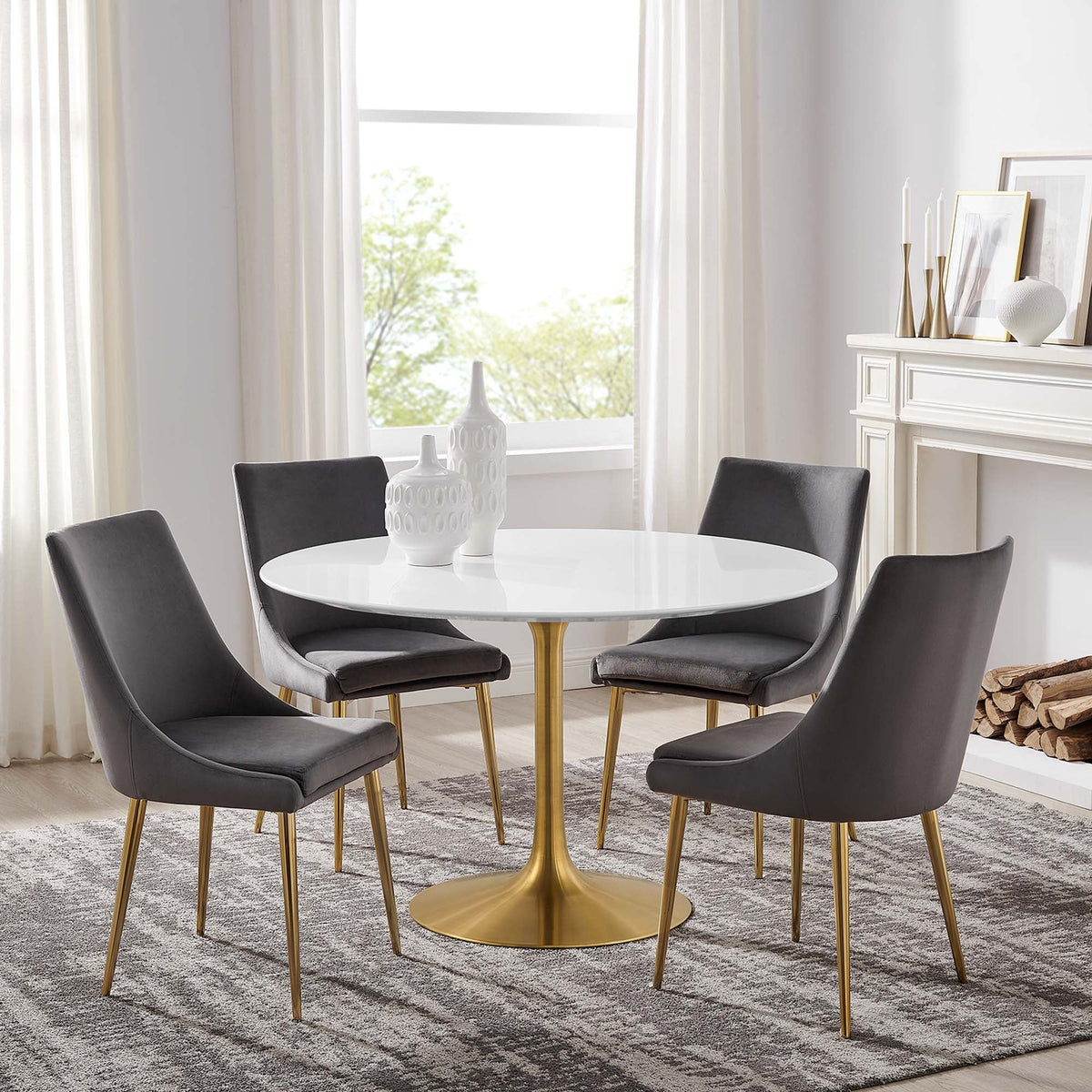 Lippa 48" Round Wood Dining Table by Modway - EEI-3227