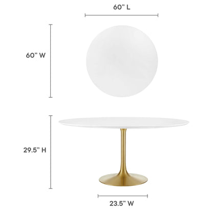 Lippa 60" Round Wood Dining Table by Modway - EEI-3229