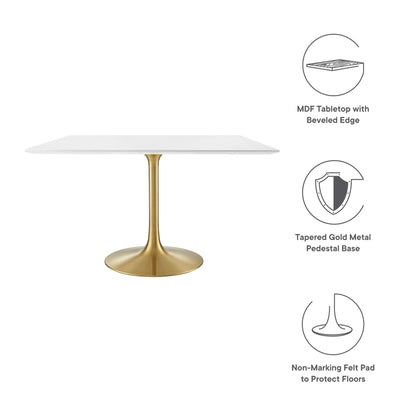 Lippa 48" Square Wood Dining Table by Modway - EEI-3230