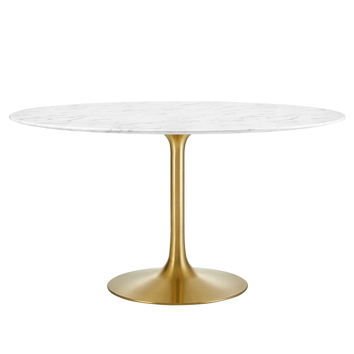 Lippa 54" Round Faux Marble Dining Table by Modway - EEI-3233