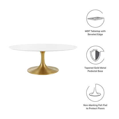 Lippa 42" Oval Wood Coffee Table by Modway - EEI-3248