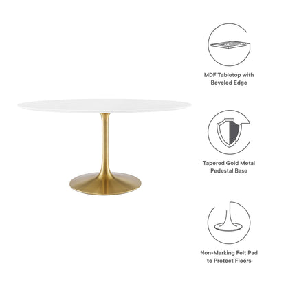 Lippa 60" Oval Wood Dining Table by Modway - EEI-3254